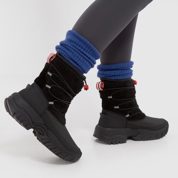 Hunter wanderer short sherpa  winter boots snow boots - Picture 3 of 10